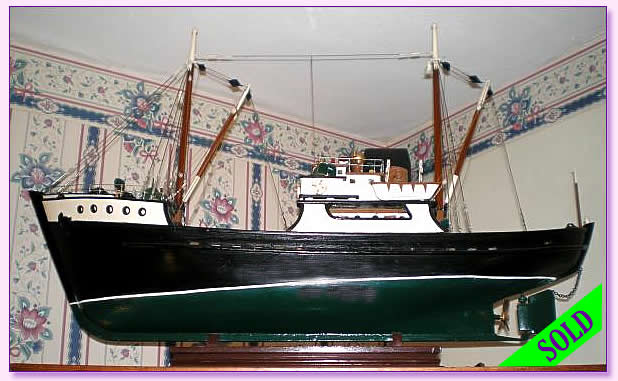 Carved Fishing Boat